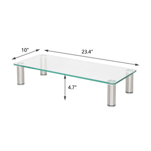 Computer Monitor Riser Multi Media Desktop Stand for Flat Screen LCD LED TV, Laptop / Notebook / Xbox One RT