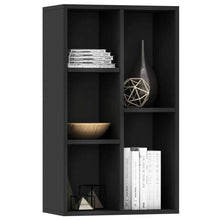 Load image into Gallery viewer, Book Cabinet/Sideboard Black 17.7&quot;x9.8&quot;x31.5&quot; Chipboard