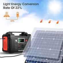 Load image into Gallery viewer, 200W Portable Power Station, FlashFish 40800mAh Solar Generator with 50W 18V Portable Solar Panel, Flashfish Foldable Solar Charger with 5V USB 18V DC Output