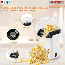 Load image into Gallery viewer, Popcorn Machine Hot Air Electric Popper Kernel Corn Maker Bpa Free No Oil 5 Core POP