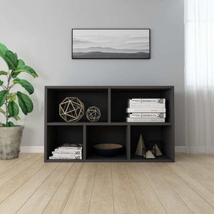 Book Cabinet/Sideboard Black 17.7"x9.8"x31.5" Chipboard