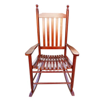 Load image into Gallery viewer, wooden porch rocker chair Brown