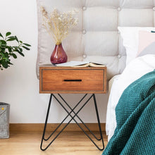 Load image into Gallery viewer, Industrial Style Coffee Table Storage Display Nightstand