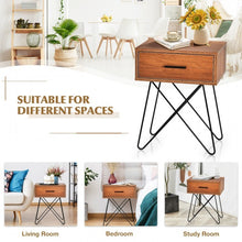 Load image into Gallery viewer, Industrial Style Coffee Table Storage Display Nightstand