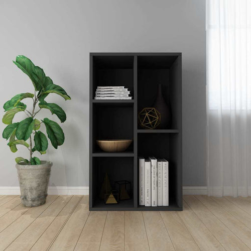 Book Cabinet/Sideboard Black 17.7