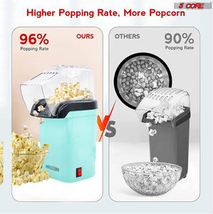 Popcorn Machine Hot Air Electric Popper Kernel Corn Maker Bpa Free No Oil 5 Core POP