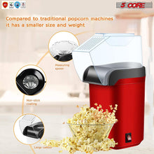 Load image into Gallery viewer, Popcorn Machine Hot Air Electric Popper Kernel Corn Maker Bpa Free No Oil 5 Core POP