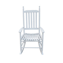 Load image into Gallery viewer, wooden porch rocker chair white