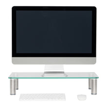 Load image into Gallery viewer, Computer Monitor Riser Multi Media Desktop Stand for Flat Screen LCD LED TV, Laptop / Notebook / Xbox One RT