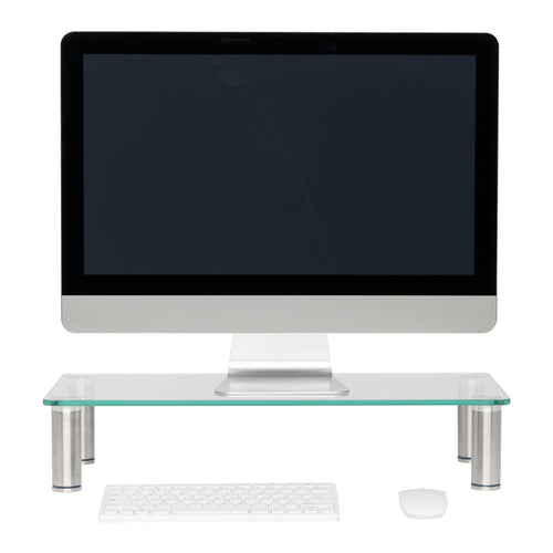 Computer Monitor Riser Multi Media Desktop Stand for Flat Screen LCD LED TV, Laptop / Notebook / Xbox One RT