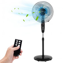 Load image into Gallery viewer, 16 Inches Adjustable Height Fan with Quiet Oscillating Stand for Home and Office