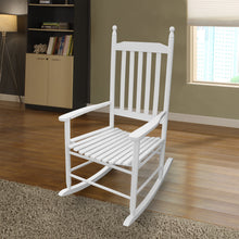 Load image into Gallery viewer, wooden porch rocker chair white