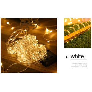 7-12M LED Solar Power Fairy String Lights Party Xmas Decor Garden Outdoor Lamp