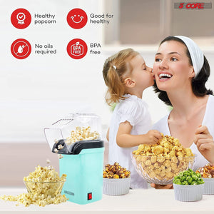 Popcorn Machine Hot Air Electric Popper Kernel Corn Maker Bpa Free No Oil 5 Core POP